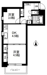 オリエンタル南麻布【5階】の間取り