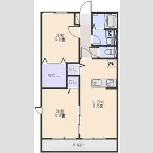 サニーコートYAMADA【1階】の間取り