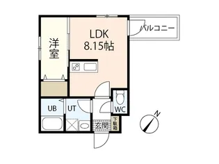 セブンプロート庚午北【3階】の間取り