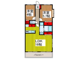 新田第11ビル【3階】の間取り