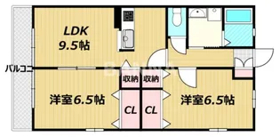 エアフォルクII【2階】の間取り
