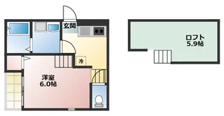 ハーモニーテラス荒中町II【1階】の間取り