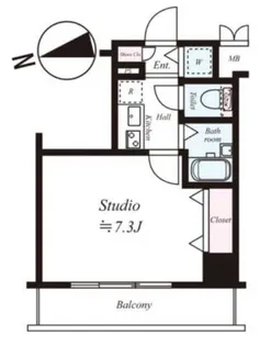 ガラ・ステージ神田小川町【8階】の間取り