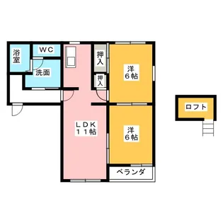 グランド ソレイユ【2階】の間取り