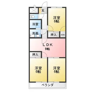 GRACY TAKAO【3階】の間取り