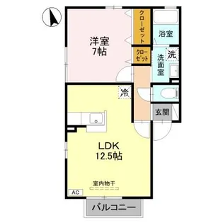 シャリテ アン【2階】の間取り