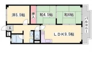 シャトー司【5階】の間取り