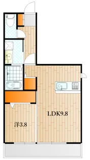 ディアライズ長府【1階】の間取り