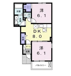 ラ・シュエット I【1階】の間取り