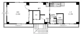 プリンスマンション【11階】の間取り