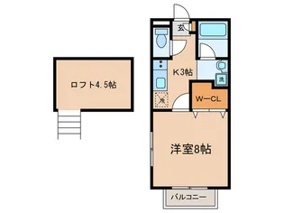 ファミーユKA【2階】の間取り