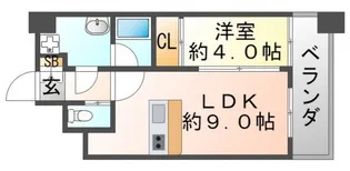 プレジオ緑地公園【5階】の間取り