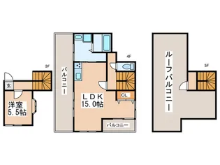 ネクサス【3階】の間取り