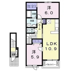 East Vega【2階】の間取り