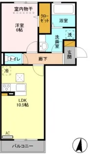 ロイジェントパークス レイクタウンIII【1階】の間取り