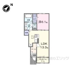 カーサルミノーゾ【1階】の間取り