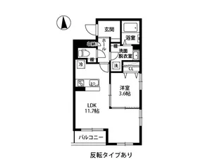(仮称)中御所マンション【2階】の間取り