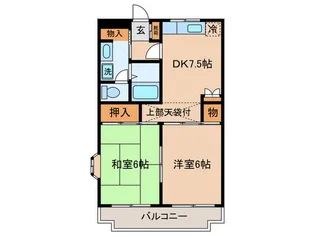 パルテ-ルミユキ【1階】の間取り