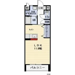 サニーウエル【1階】の間取り