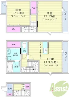 APT K 3【2階】の間取り