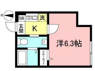 WILL BEE HOME 元住吉【1階】の間取り