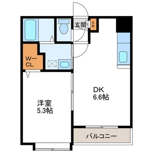 クラッセ北大通り【7階】の間取り