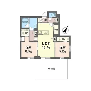 グラン テール【1階】の間取り