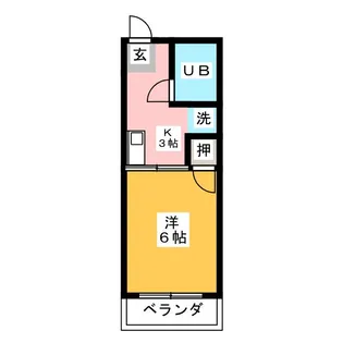 シティハイム如月【2階】の間取り