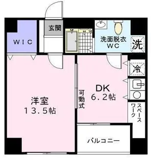 カスターニャ銀座【6階】の間取り