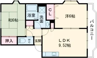 プリムローズ【2階】の間取り