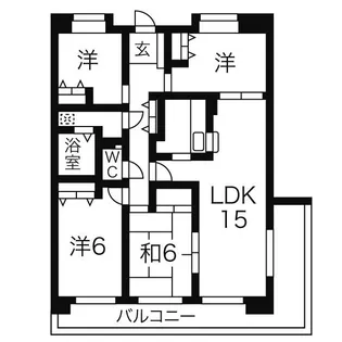 シティアガーデン甲府【3階】の間取り