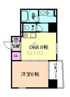 ファーストレジデンス大阪【7階】の間取り