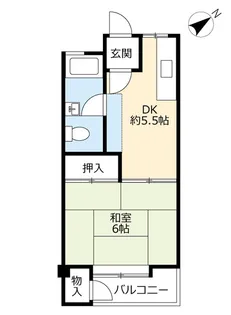 UR富吉【3階】の間取り