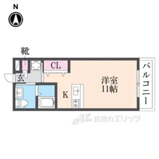 シャンテー御殿山2【5階】の間取り