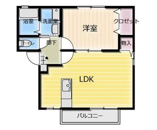 PA グリーングラスE【2階】の間取り