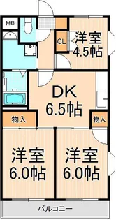 タイガーマンション篠【3階】の間取り