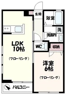 プレステージ仙川【1階】の間取り