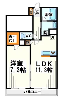 パールコート仙川【3階】の間取り