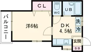 パークハイツつつじヶ丘【2階】の間取り
