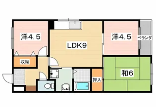 ファームハイツ【1階】の間取り