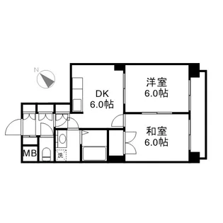 アルカディア志木【6階】の間取り