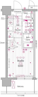 ガーラ・ヴィスタ川崎【8階】の間取り