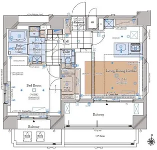 コンシェリア南麻布 <TOKYO PREMIUM> WEST【12階】の間取り