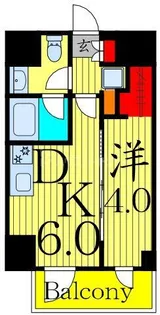 ジオエント町屋【8階】の間取り