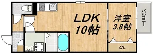 LE COCON 岩倉III【3階】の間取り