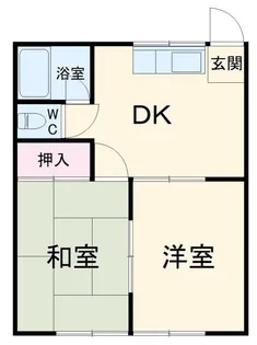 船橋コーポ2号棟【2階】の間取り