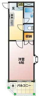 メゾンサンホーム【1階】の間取り