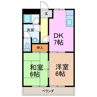 サンチェリオA【2階】の間取り