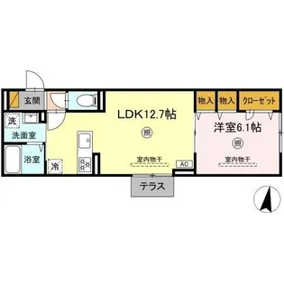 イルマーレ【1階】の間取り