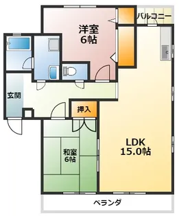 ブリリアントアンジュ1号館【3階】の間取り